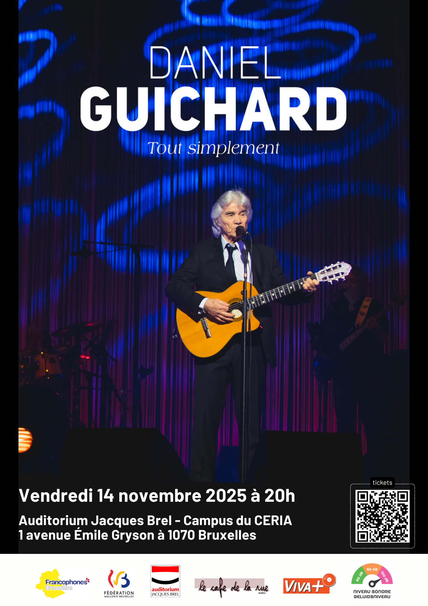 affiche concert avec QR